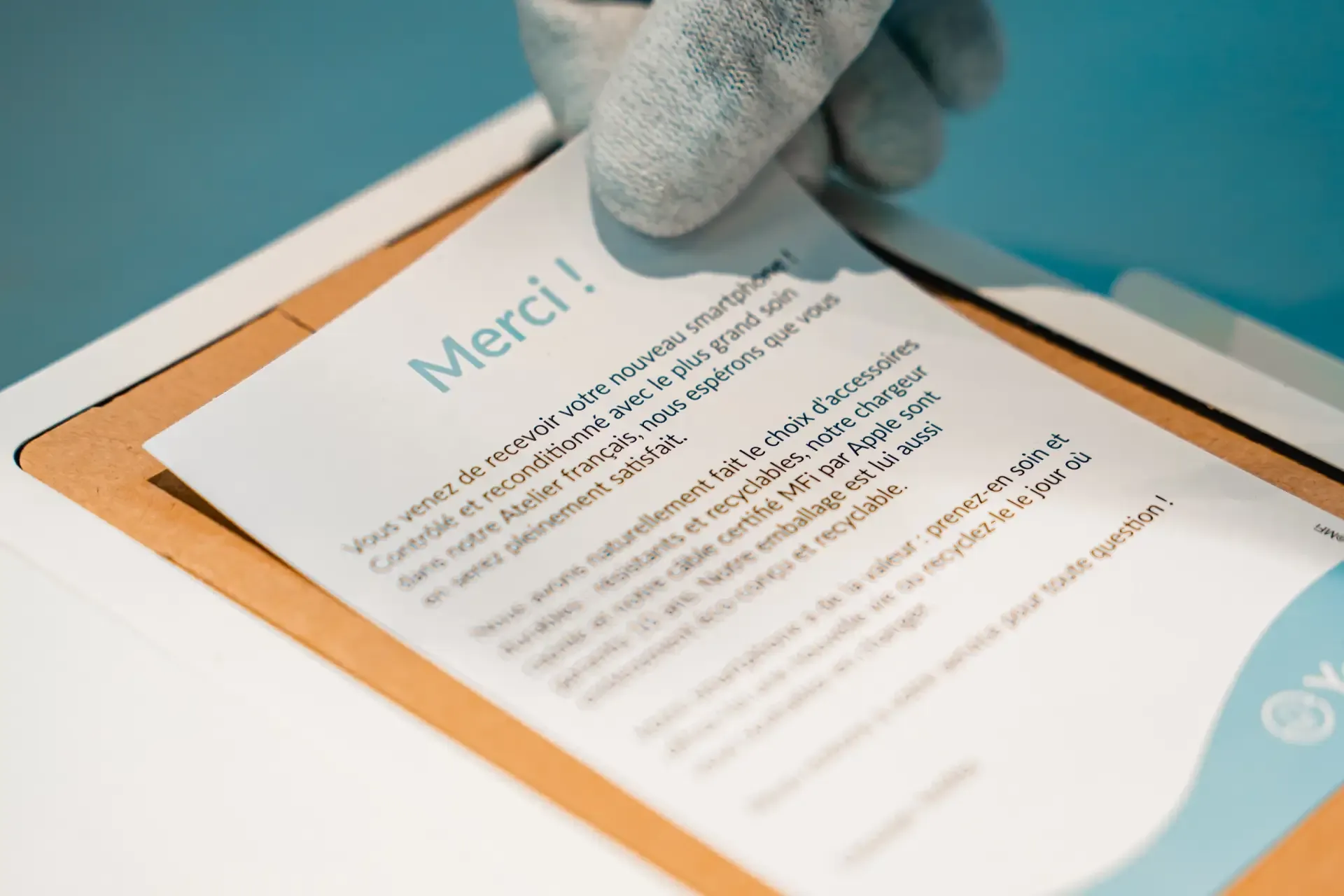 Lettre Merci